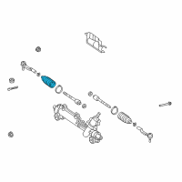 OEM Lexus ES350 Boot, Steering Rack Diagram - 45535-06060