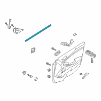 OEM 2015 Kia Cadenza WEATHERSTRIP-Front Door Belt Inside Diagram - 822313R000