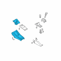 OEM 2008 Nissan Versa Console Box-Floor Diagram - 96910-EL00A