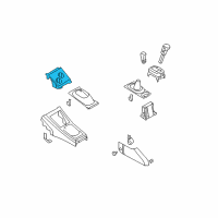 OEM 2010 Nissan Versa Cup Holder Assembly Diagram - 68430-EL00A