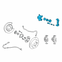 OEM 2003 Kia Optima Rear Brake Caliper Kit, Right Diagram - 5831138A10