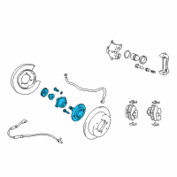 OEM Kia Optima Rear Wheel Hub & Bearing Assembly Diagram - 5273038103