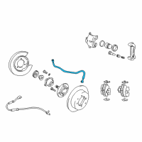 OEM 2004 Hyundai Sonata Hose-Brake Rear Diagram - 58737-38500