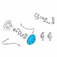 OEM 2002 Hyundai Sonata Disc-Rear Brake Diagram - 58411-38310