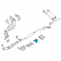 OEM 2011 Nissan Juke INSULATOR Heat Front Diagram - 74756-1KD0A