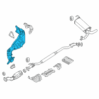 OEM 2015 Nissan Juke Three Way Catalyst Converter Diagram - 208A2-1TX0A