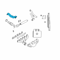 OEM Dodge Viper Exhaust Pipe Center Diagram - 5290211AD