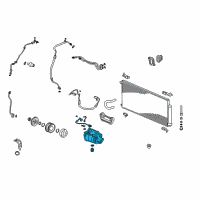 OEM Honda CR-V Compressor Diagram - 38810-PNB-006