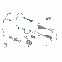 OEM Honda CR-V Pipe Assembly, Air Conditioner Diagram - 80325-S9A-A01