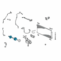 OEM 2004 Honda CR-V Clutch Set, Compressor Diagram - 38900-PNB-006