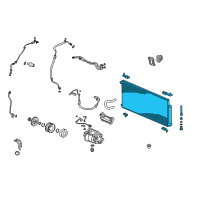 OEM 2003 Honda CR-V Condenser Diagram - 80110-S9A-013