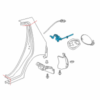 OEM 2020 Chevrolet Spark Release Cable Diagram - 42396935