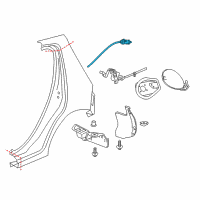 OEM Chevrolet Release Cable Diagram - 42372133