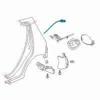 OEM 2016 Chevrolet Spark Release Cable Diagram - 42372133