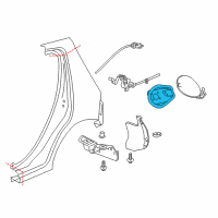 OEM Chevrolet Fuel Pocket Diagram - 42544595