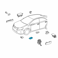 OEM 2010 Lexus HS250h Sensor Assembly, Air Bag Diagram - 89170-75060