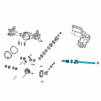 OEM 2020 Ram 2500 Axle Shaft Left Diagram - 68449571AA