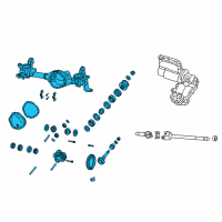 OEM 2018 Ram 3500 Axle-Front Complete Diagram - 5146599AN