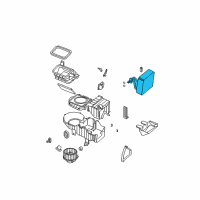 OEM 2005 Kia Rio EVAPORATOR Assembly Diagram - 0K30B61J10