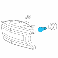 OEM Lexus Bulb Diagram - 90981-15022