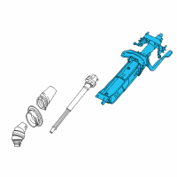 OEM BMW Manually Adjust. Steering Column Diagram - 32-30-6-858-709