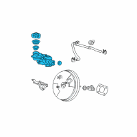 OEM 2011 Honda CR-V Master Cylinder Assembly Diagram - 46100-SWA-A01