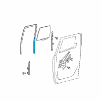 OEM 2015 Toyota Tundra Glass Run Diagram - 68191-0C020