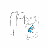 OEM 2018 Toyota Tundra Window Regulator Diagram - 69803-0C030