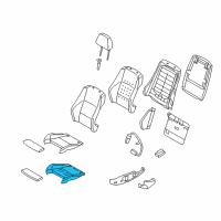 OEM BMW 228i xDrive Foam Part, Sports Seat Diagram - 52-10-7-243-538