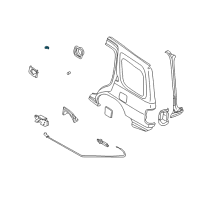 OEM 1997 Infiniti I30 Spring-Fuel Filler Diagram - 78836-50J10
