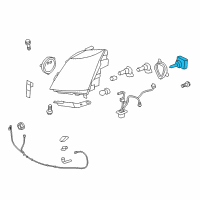 OEM 2009 Cadillac CTS Hid Bulb Diagram - 25911883