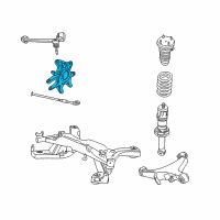 OEM 2003 Ford Thunderbird Knuckle Diagram - 2W4Z-5B716-AA