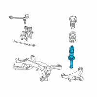 OEM Ford Thunderbird Shock Diagram - BU2Z-18V125-W
