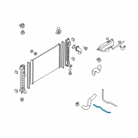 OEM 2015 Infiniti Q70 Hose - Auto Transmission Oil Cooler Diagram - 21632-1MC0A