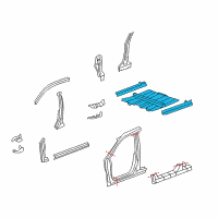 OEM 2010 Honda CR-V Floor, FR. Diagram - 65100-SXS-A01ZZ