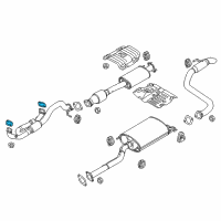 OEM Kia Carnival Gasket-Exhaust Pipe Diagram - 28751A9100