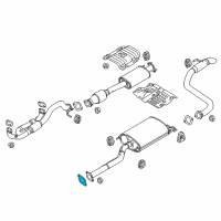 OEM 2021 Kia Sedona Rear Muffler Assembly Diagram - 28710A9130