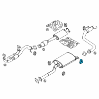 OEM 2019 Kia Sedona Hanger-Exhaust Pipe Diagram - 287682P000