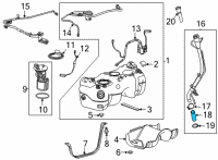 OEM 2021 Chevrolet Trailblazer Filler Hose Diagram - 42737914