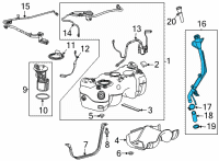 OEM Buick Filler Pipe Diagram - 60004620