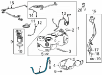 OEM Buick Encore GX Tank Strap Diagram - 42481337