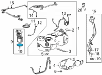 OEM Chevrolet Fuel Pump Seal Diagram - 42623493