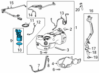 OEM 2022 Chevrolet Trailblazer Fuel Pump Diagram - 42746098