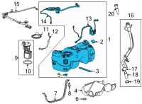 OEM 2020 Buick Encore GX Fuel Tank Diagram - 42740388