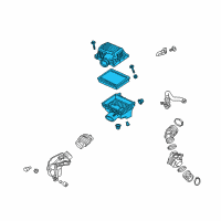 OEM 2019 Chevrolet Equinox Air Cleaner Assembly Diagram - 84387752