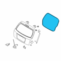 OEM Kia Spectra5 Weatherstrip-Tail Gate Opening Diagram - 873212F200