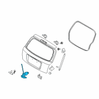 OEM 2009 Kia Spectra5 Tail Gate Latch Assembly Diagram - 812302F220