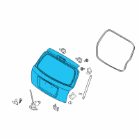 OEM 2006 Kia Spectra5 Panel Assembly-Tail Gate Diagram - 737002F250