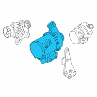 OEM 2013 BMW ActiveHybrid 3 Engine Water Pump Diagram - 11-51-8-635-090