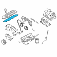 OEM 2002 Nissan Quest Rocker Cover Gasket Diagram - 13270-7B000